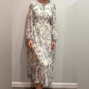 Floral Long Sleeve Maxi Dress